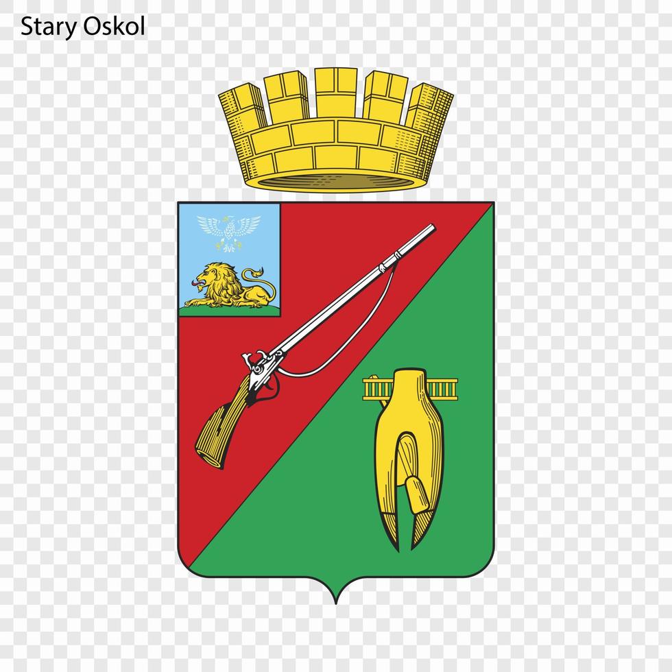 Emblem Stadt von Russland. vektor