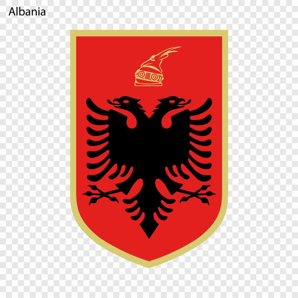 National Emblem oder Symbol Albanien vektor