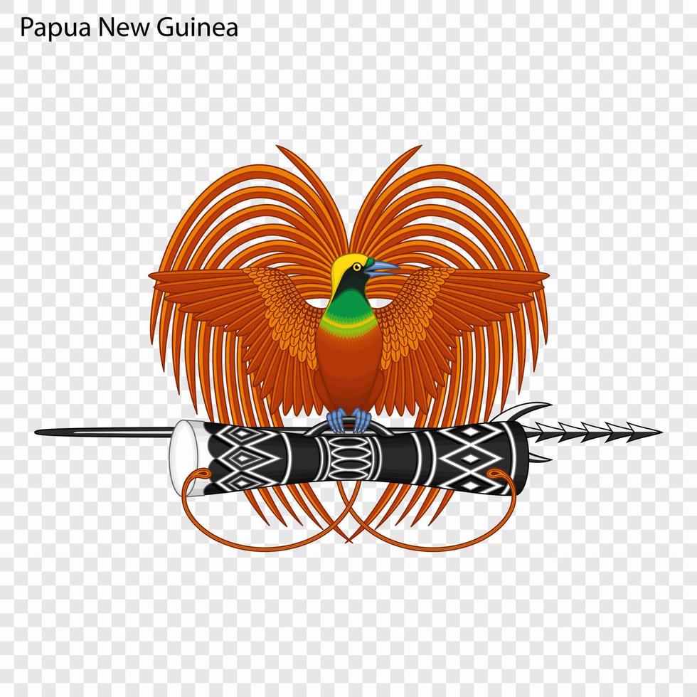 emblem av papua ny guinea. vektor