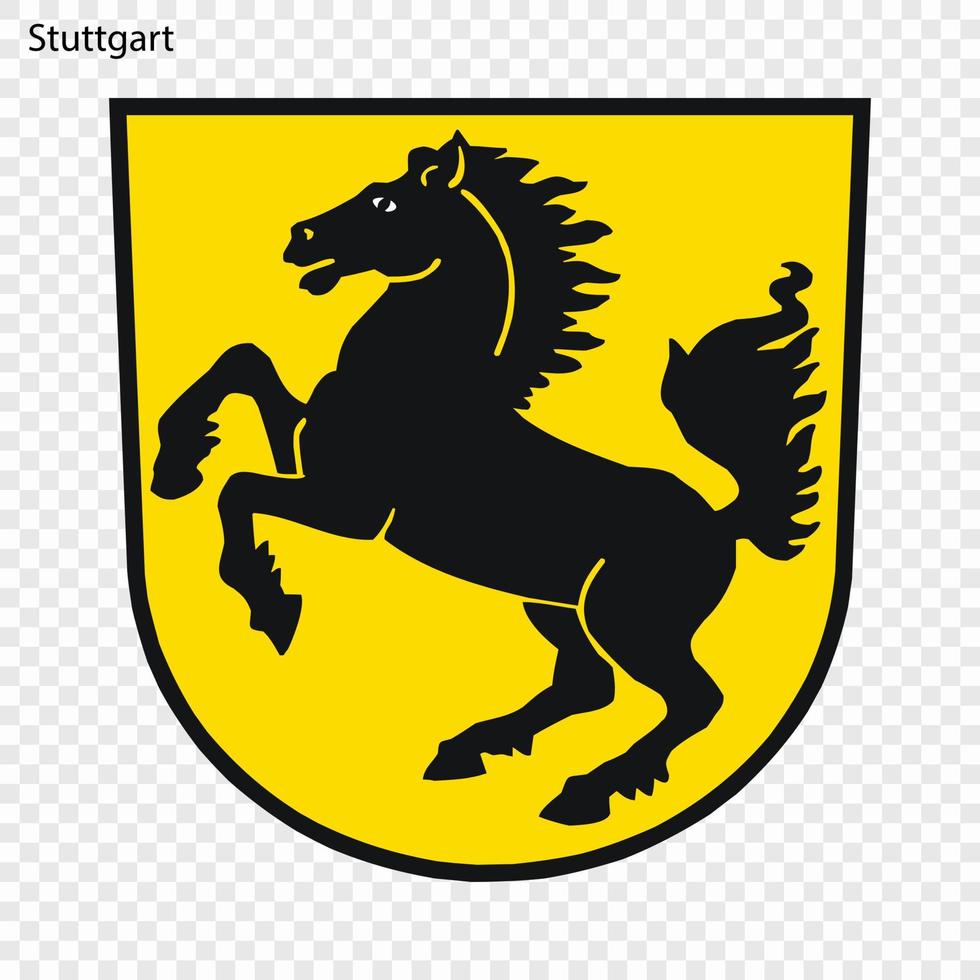 emblem av Stuttgart vektor