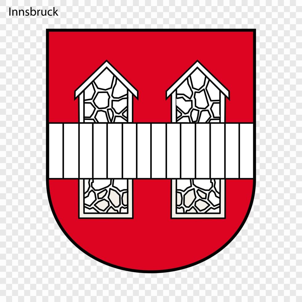 Emblem von Innsbruck vektor