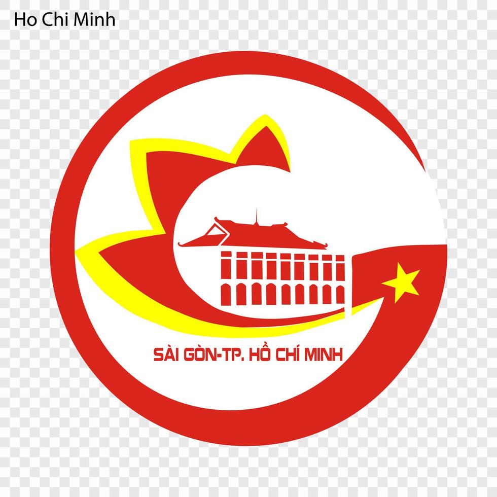 emblem stad av vietnam vektor