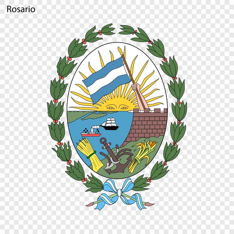 emblem stad av argentina. vektor illustration