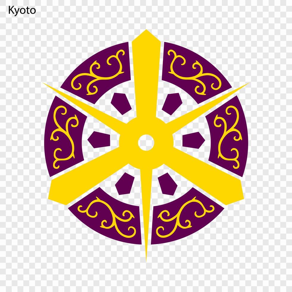Emblem Stadt von Japan vektor