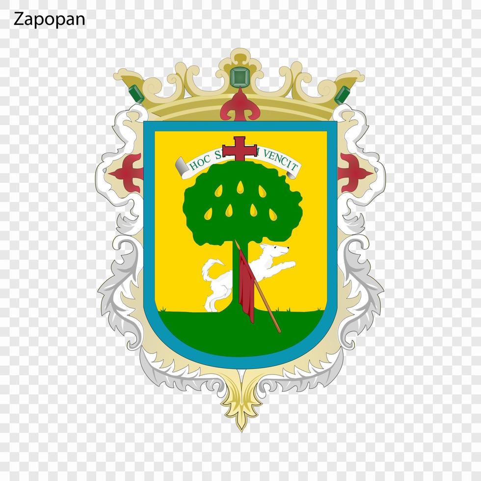 Emblem von Zapopan vektor