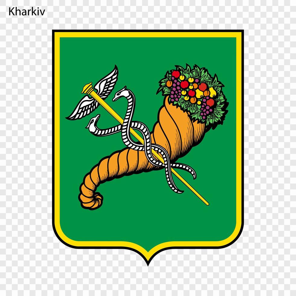 Emblem von Stadt von Ukraine vektor