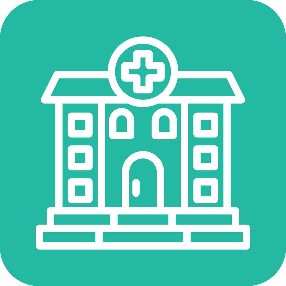 Krankenhaus-Vektor-Icon-Design-Illustration vektor