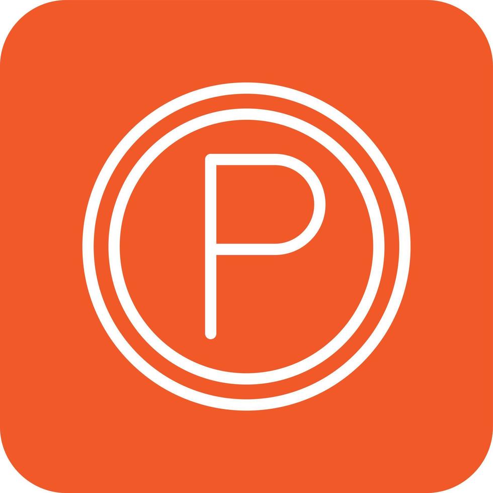 Parkplatz-Vektor-Icon-Design-Illustration vektor