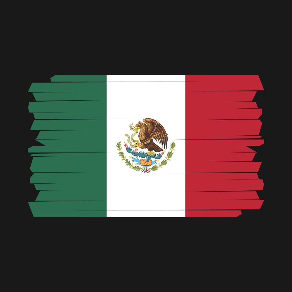 mexico flaggborste vektor