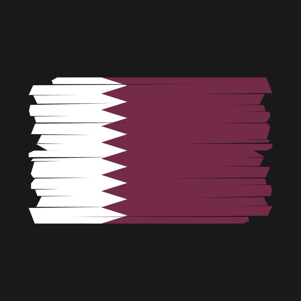 qatar flaggborste vektor
