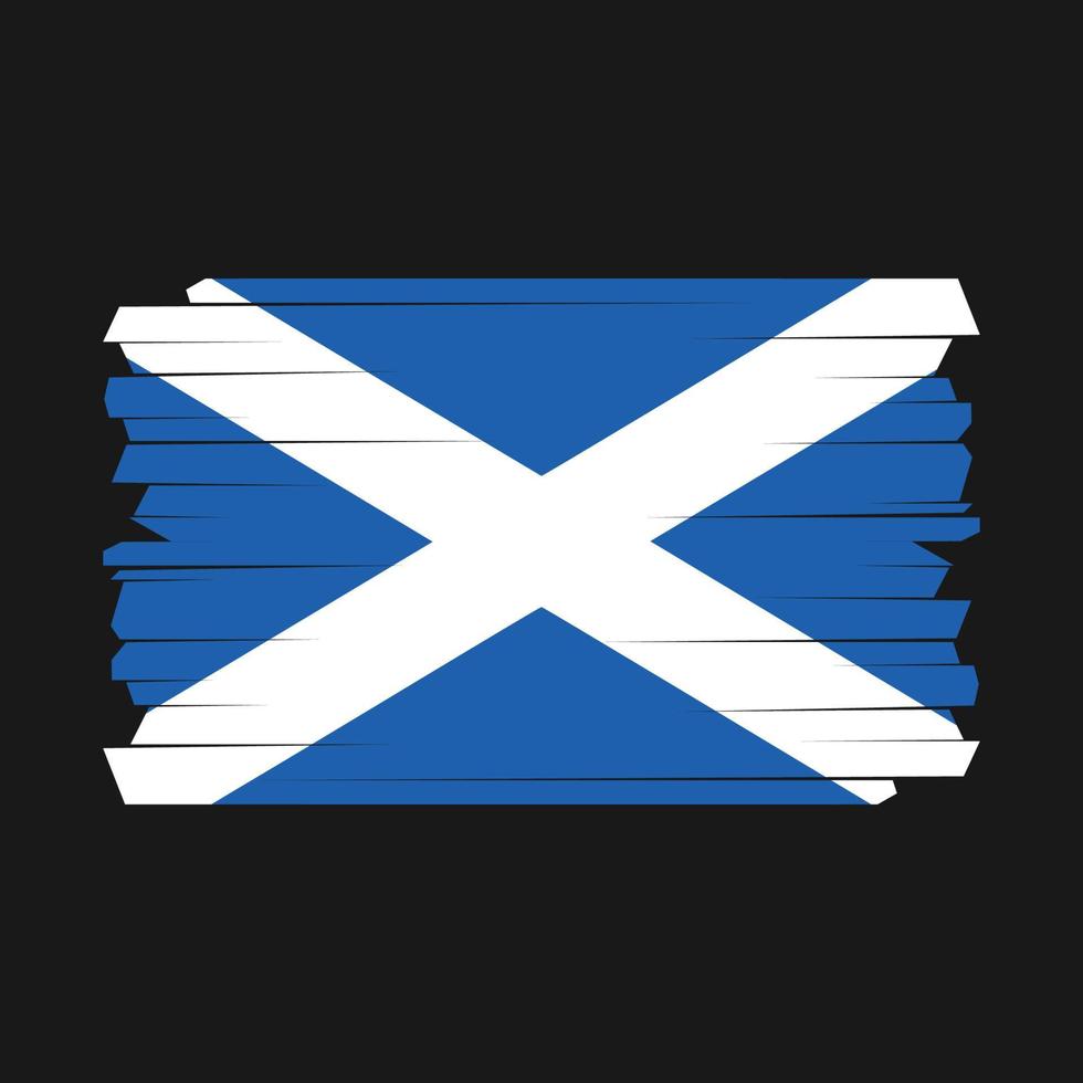 Skottlands flagga borste vektor