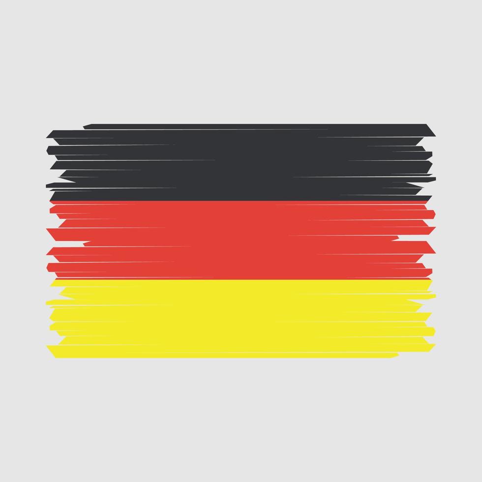 deutschland flagge bürste vektor