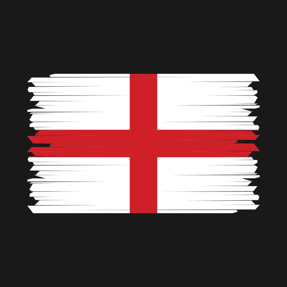 England flagga borsta vektor