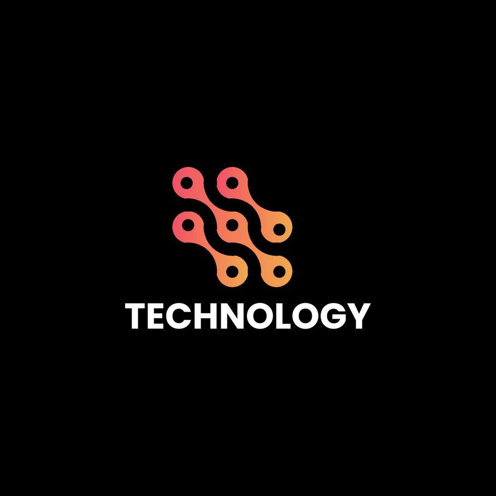 Technologie-Logo-Design vektor