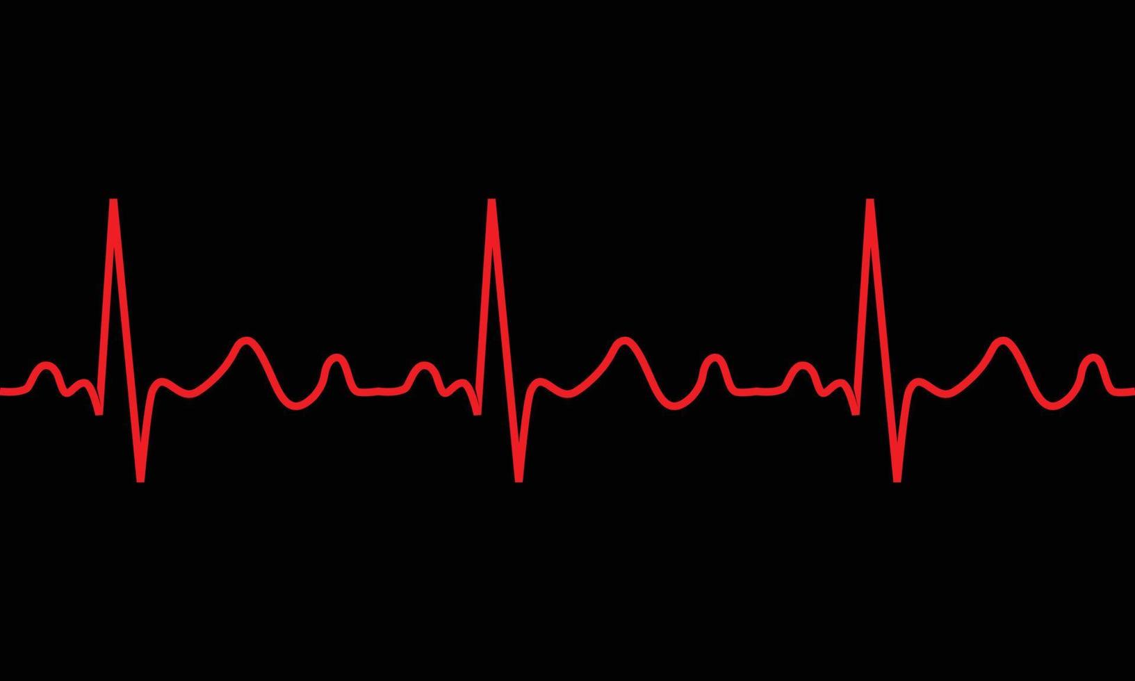 Herzschlag Symbol. EKG Pathologie Spur vektor