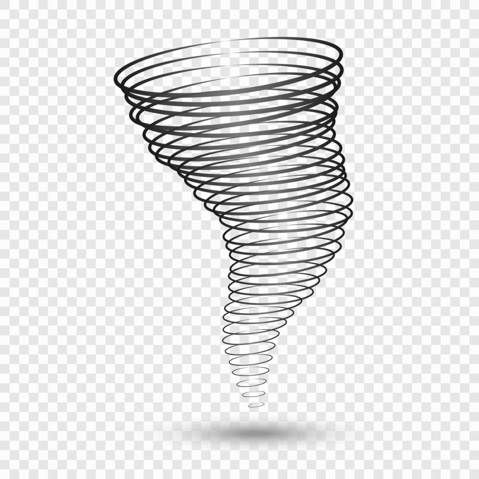 tornado vektor illustrationer. väder betingelser symboler