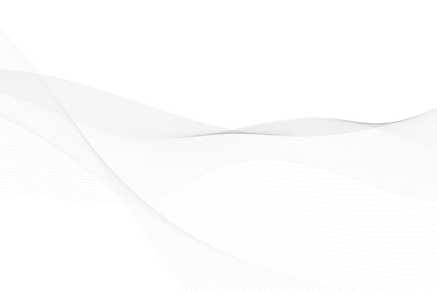 abstrakte weiße und graue Farbe, modernes Design streift Hintergrund mit Wellenelement. Vektor-Illustration. vektor