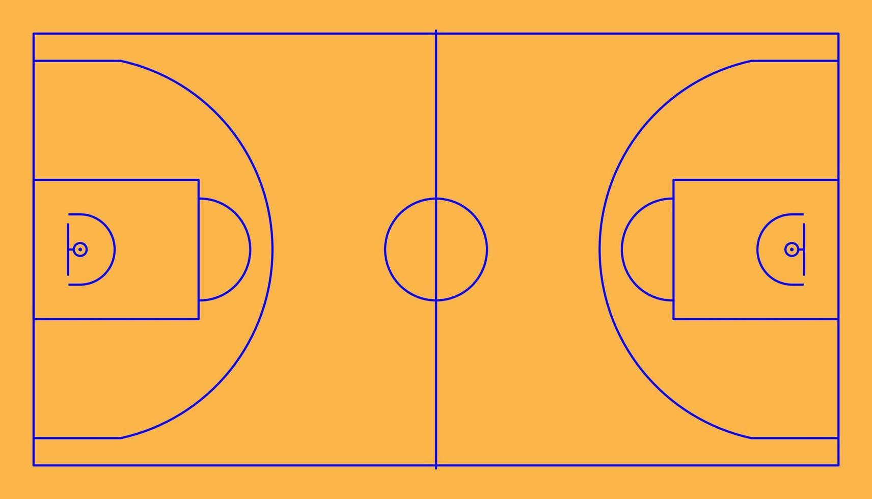 basketplan vektorillustration vektor