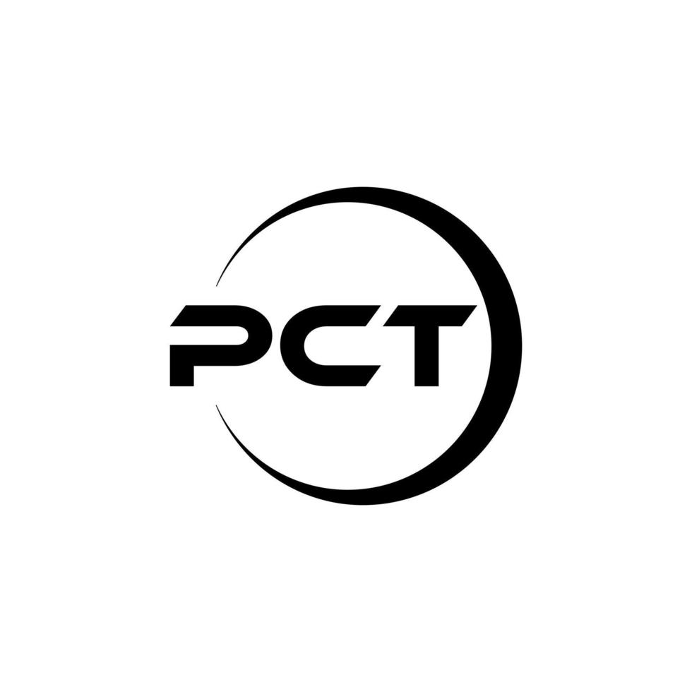 pct Brief Logo Design im Illustration. Vektor Logo, Kalligraphie Designs zum Logo, Poster, Einladung, usw.