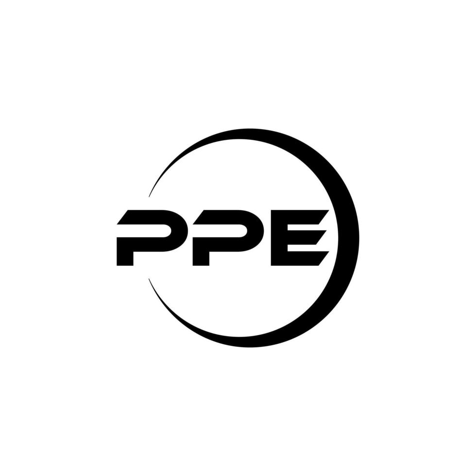 ppe Brief Logo Design im Illustration. Vektor Logo, Kalligraphie Designs zum Logo, Poster, Einladung, usw.