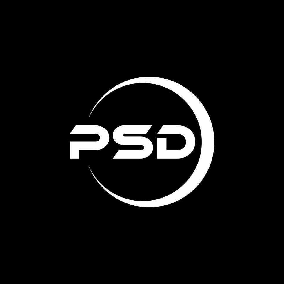 psd brev logotyp design i illustration. vektor logotyp, kalligrafi mönster för logotyp, affisch, inbjudan, etc.