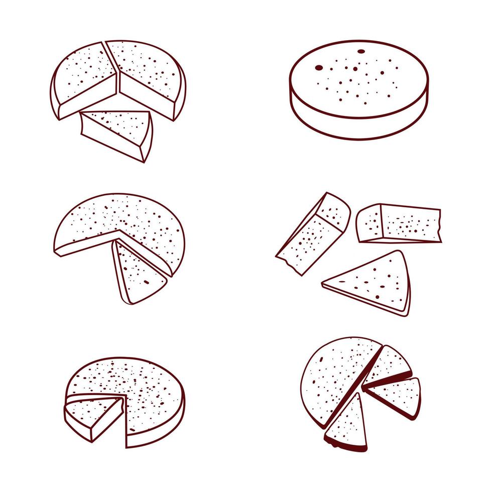 oliv olja kaka illustration stor samlingar. utsökt biff lunch skaldjur grädde kaka räka musslor ägg mjölk dining pizza korv mat ikon element klämma konst. vektor