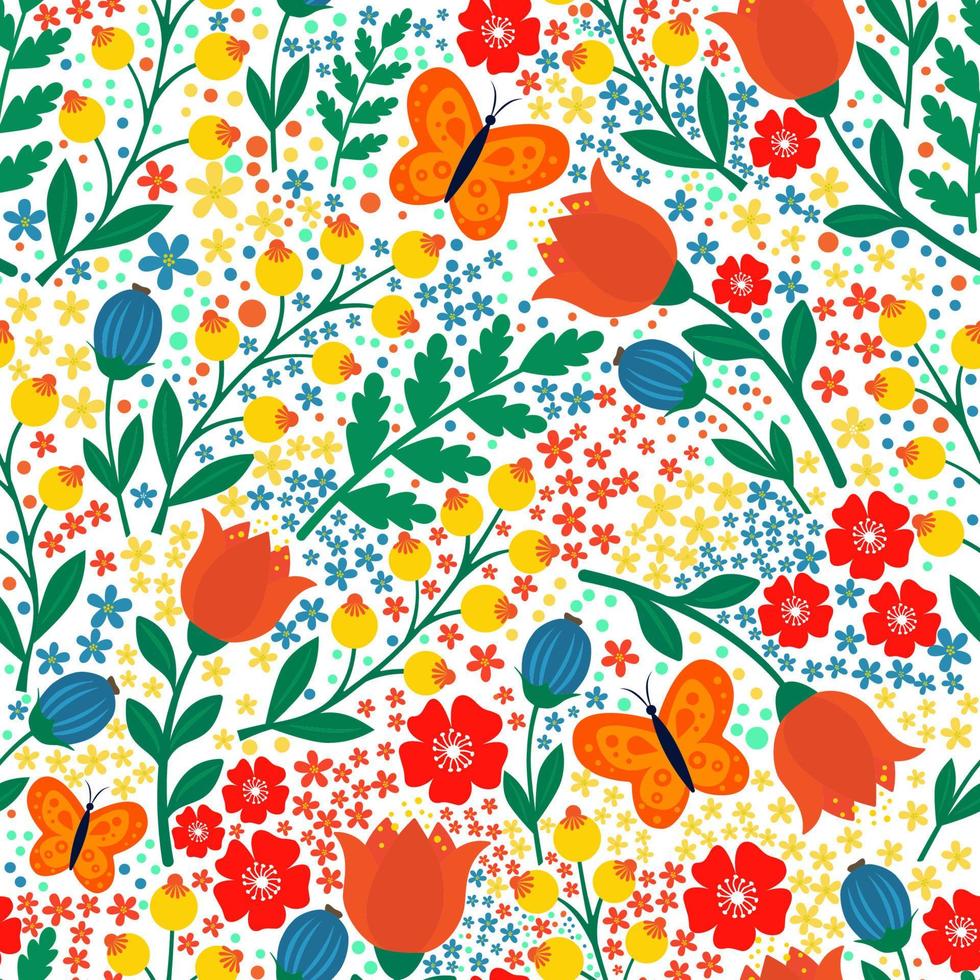 seamless mönster med blommor, abstrakt upprepande pattern.for papper, omslag, tyg, textilier, presentförpackning, reklam, väggkonst, inredning. vektor illustration av mode.