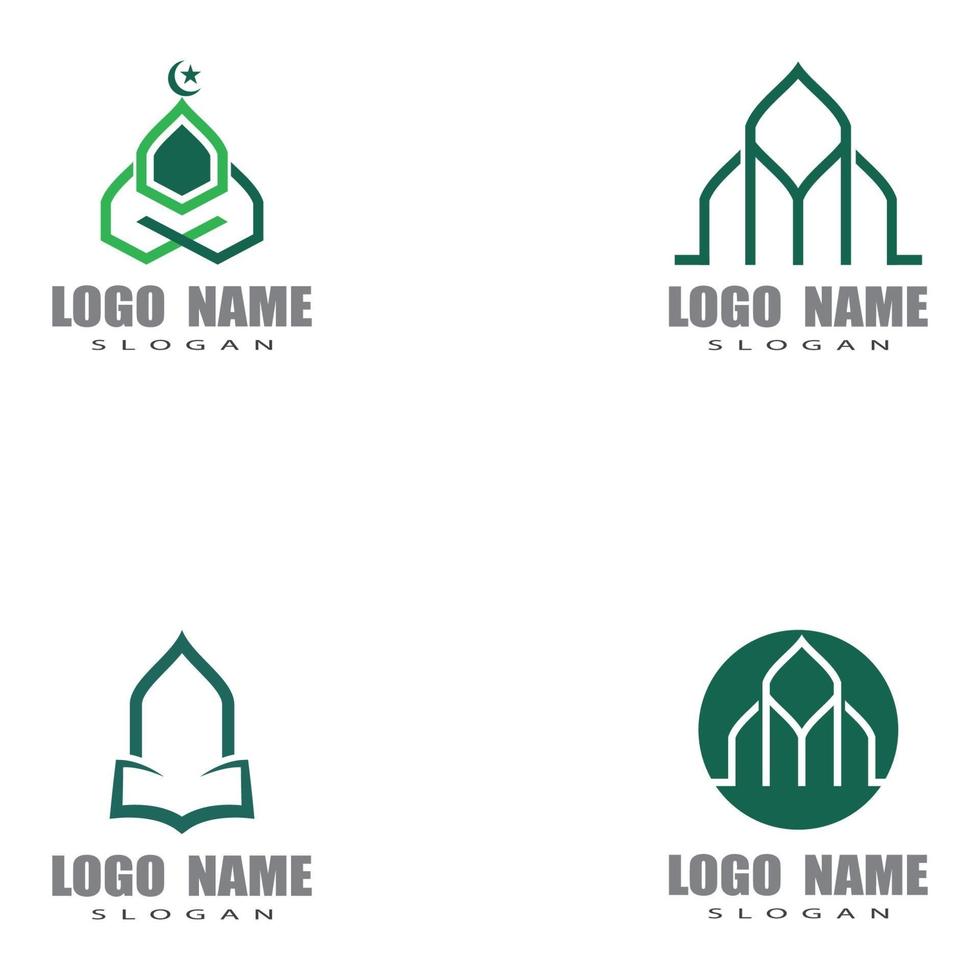 moské logotyp mall vektor symbol illustration design
