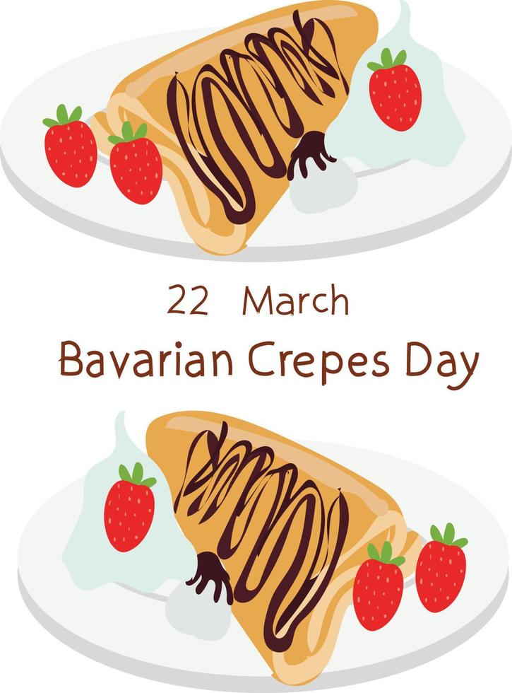 bavarian crepes dag vektor