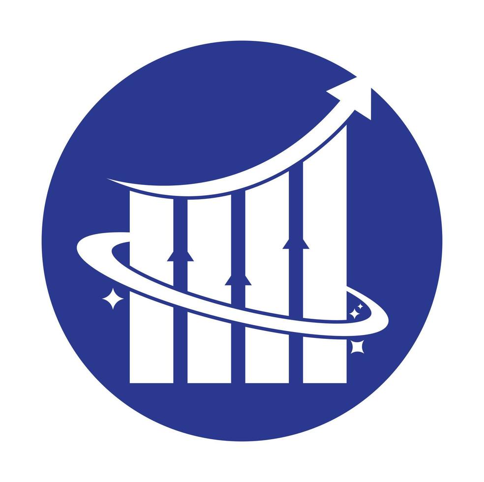 planet statistik vektor logotyp design mall. värld finansiera logotyp design begrepp. värld statistik logotyp.