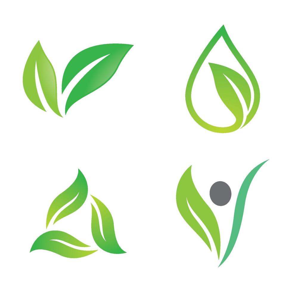 ekologi logotyp bilder illustration set vektor