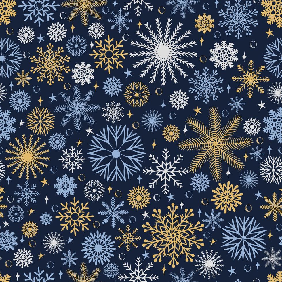 Weihnachten Musterdesign mit Schneeflocken vektor