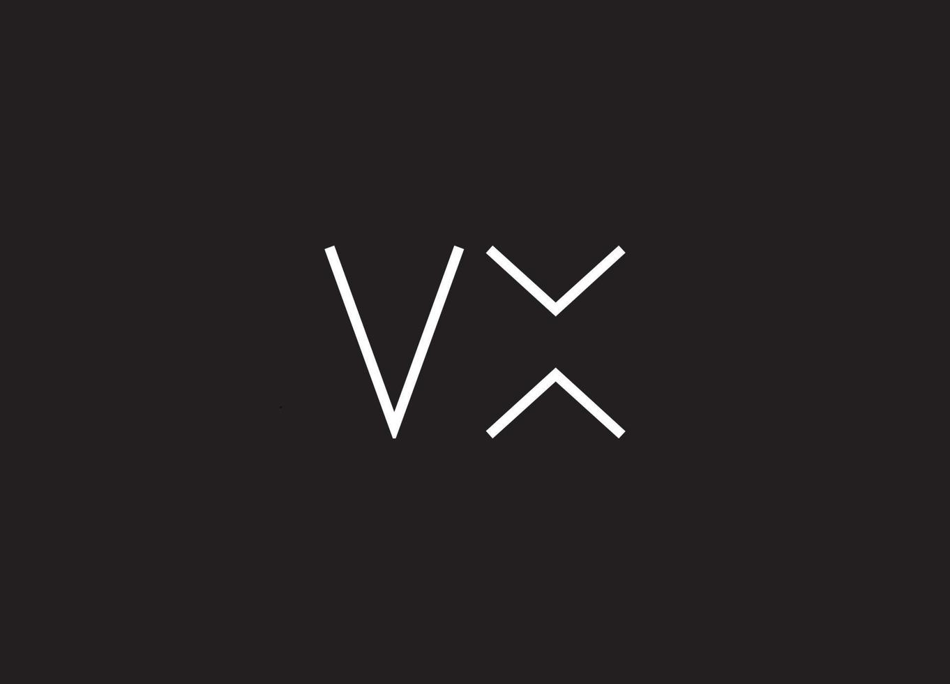 v x brev logotyp abstrakt logotyp design vektor