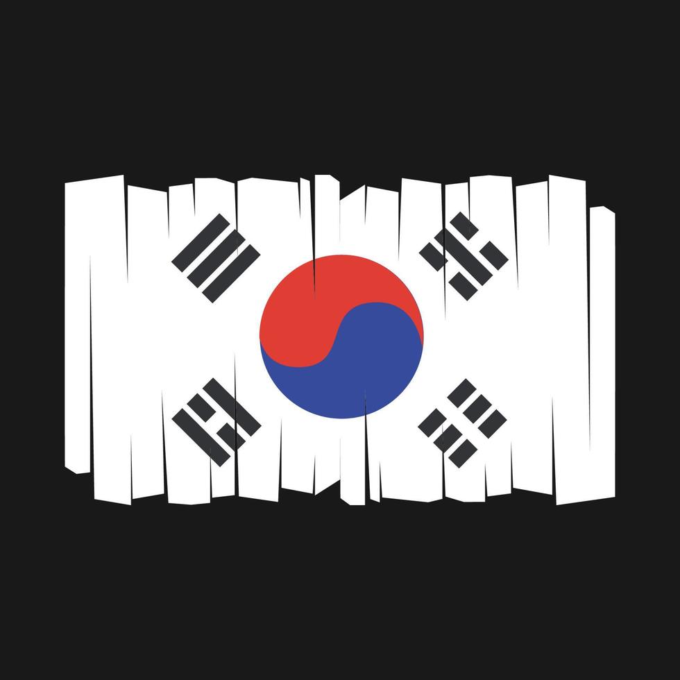 südkorea flagge vektor