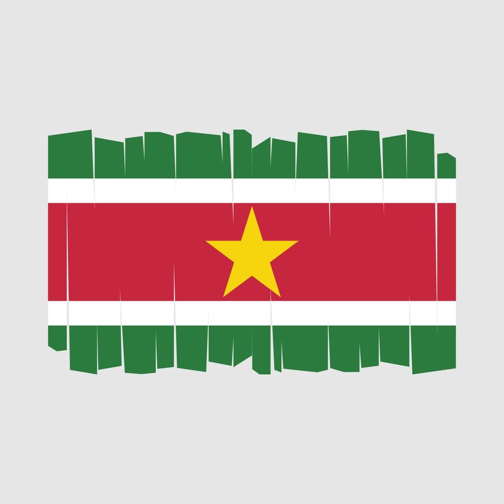 Surinam Flaggenvektor vektor