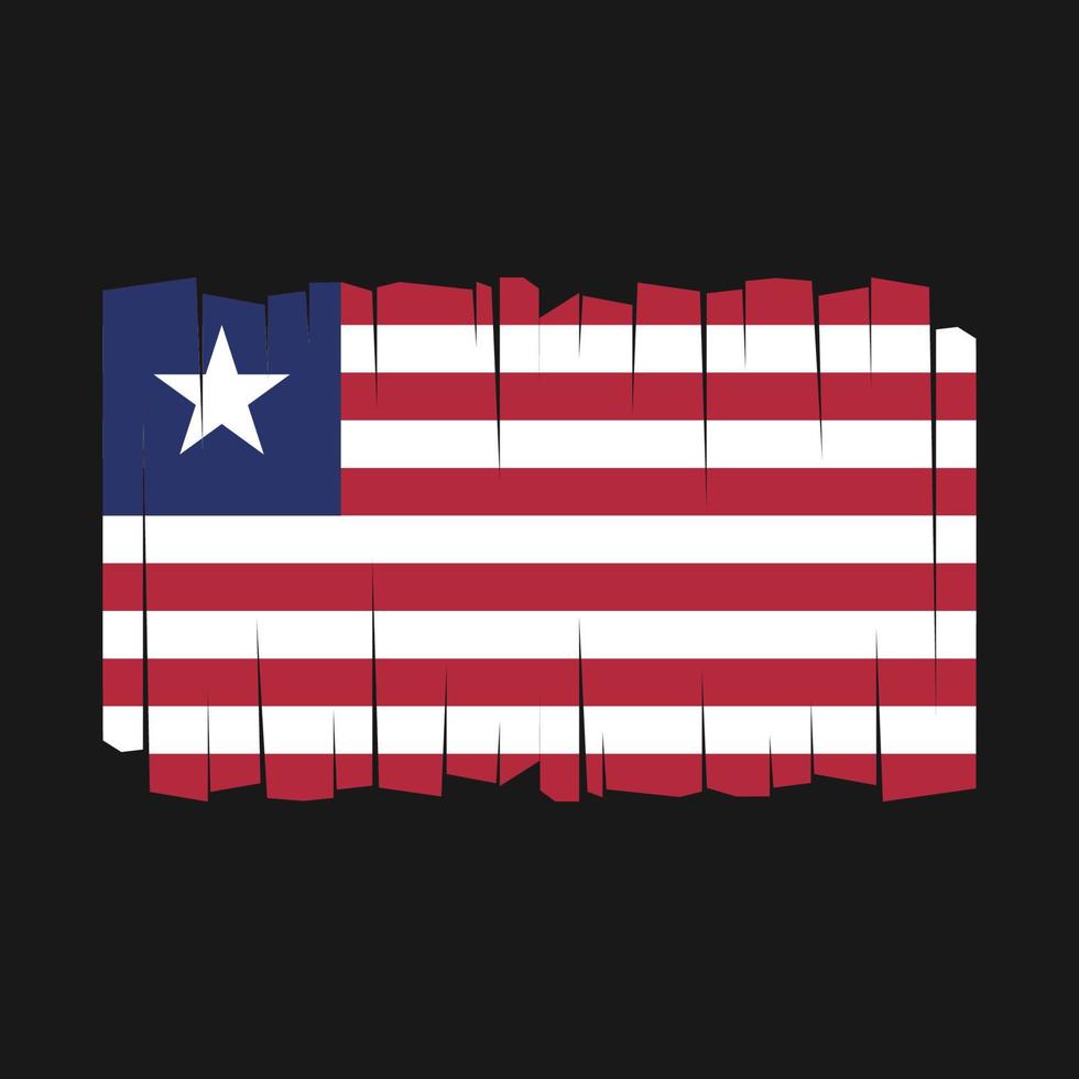 liberia flagga vektor