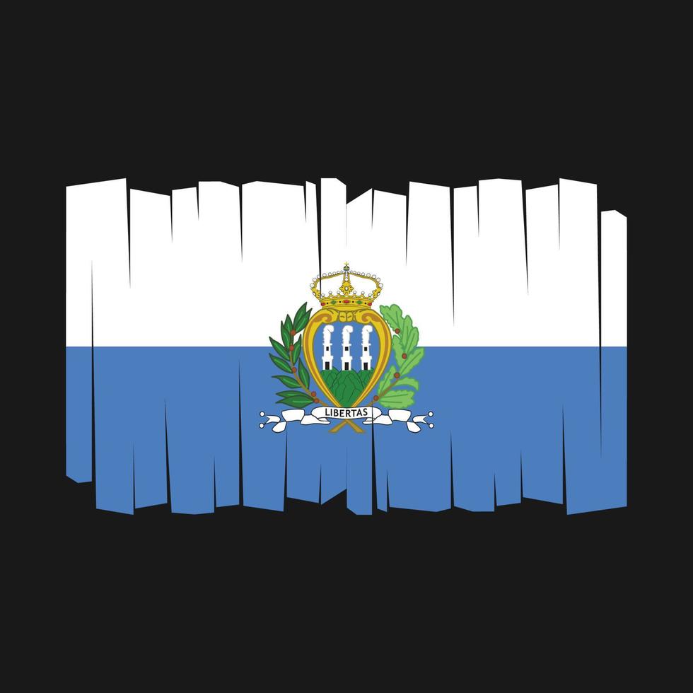 san marino flagga vektor