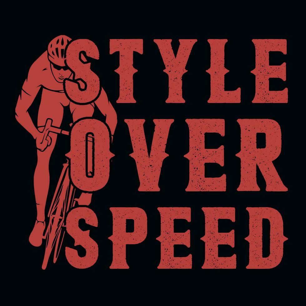 cykel ridning typografisk tshirt design vektor