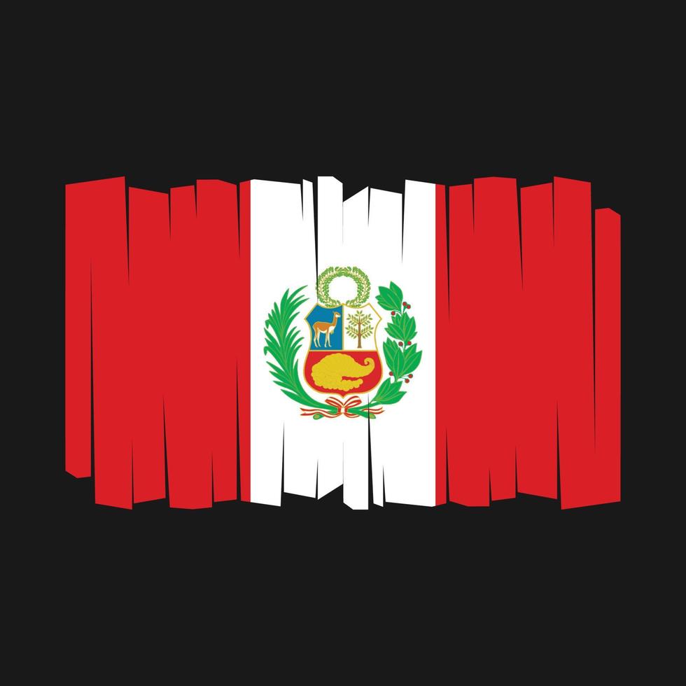 peru flagga vektor