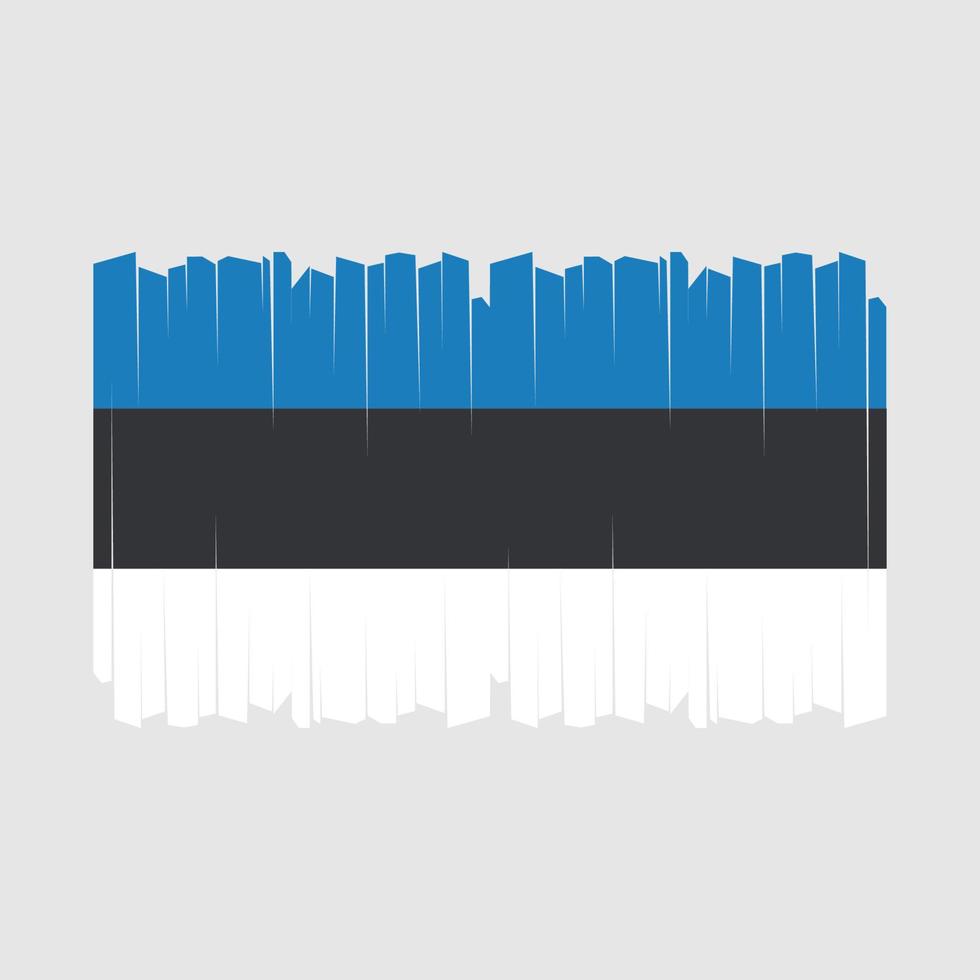 Estland Flaggenvektor vektor