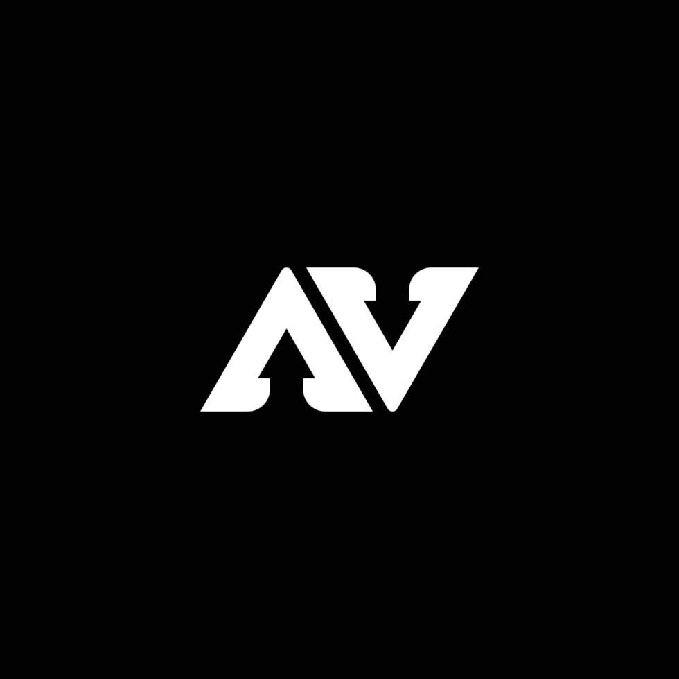 AV-Logo-Design vektor