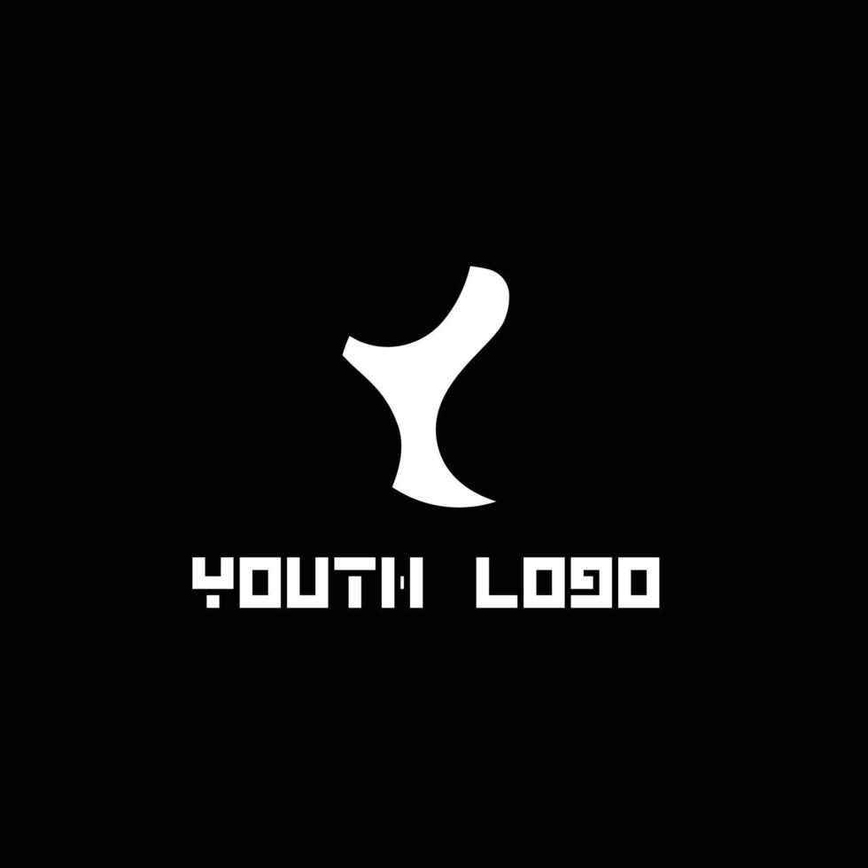 ungdom logotyp design vektor