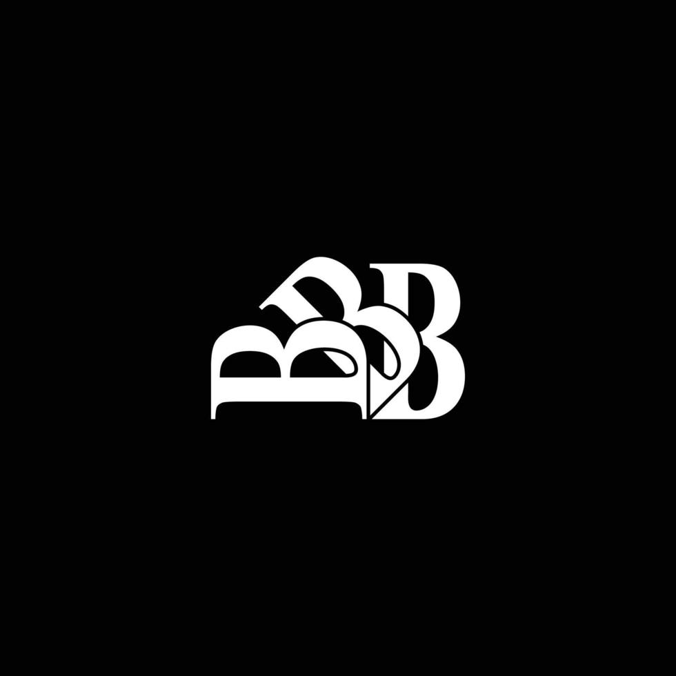 bbb logotyp design vektor