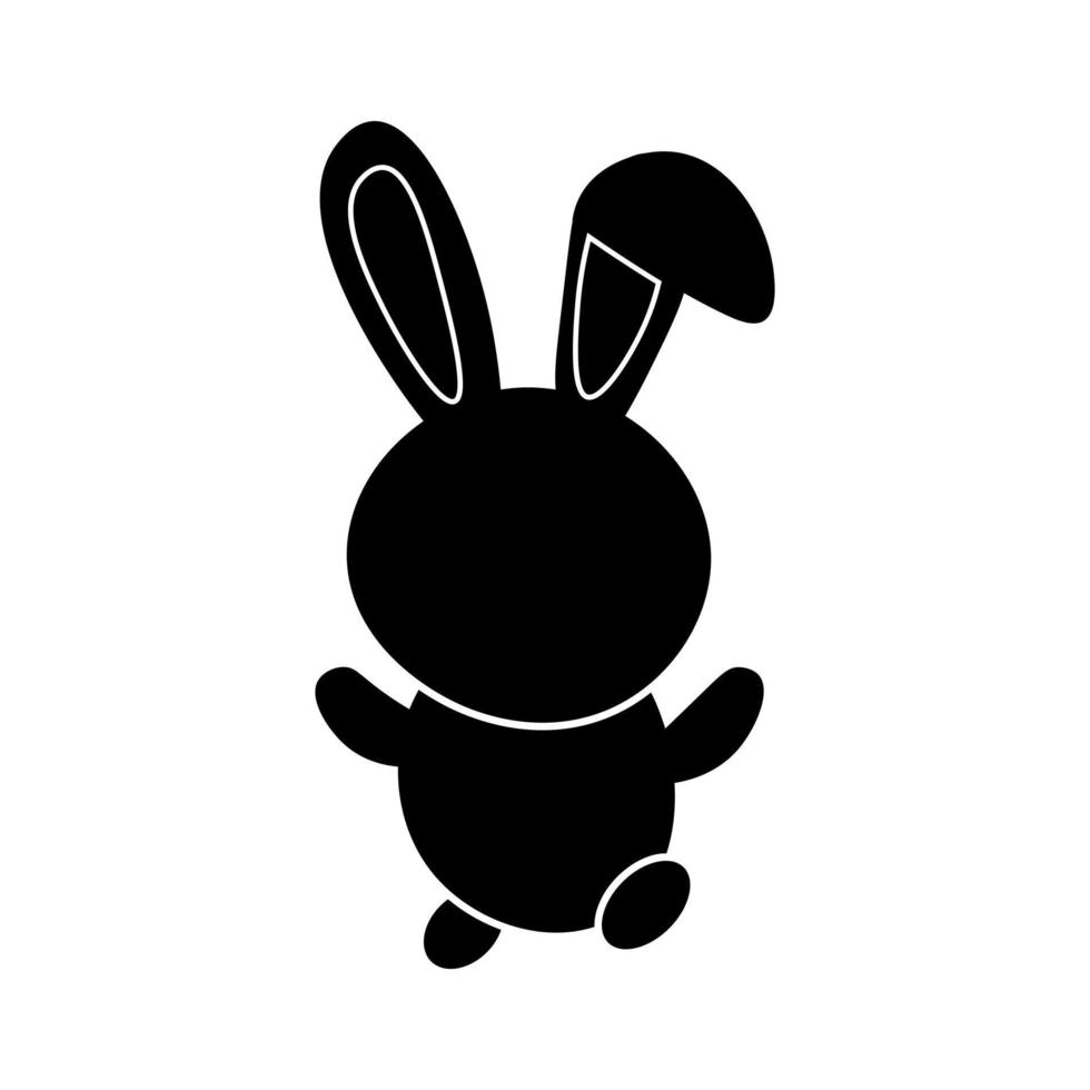 Glyphe Hase Vektor Illustration