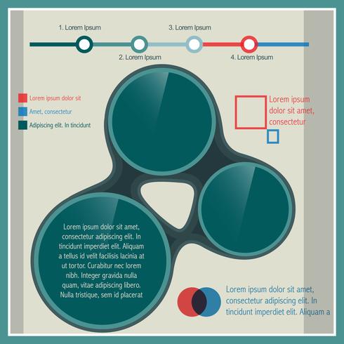 stilvolle Infografik-Vorlage vektor