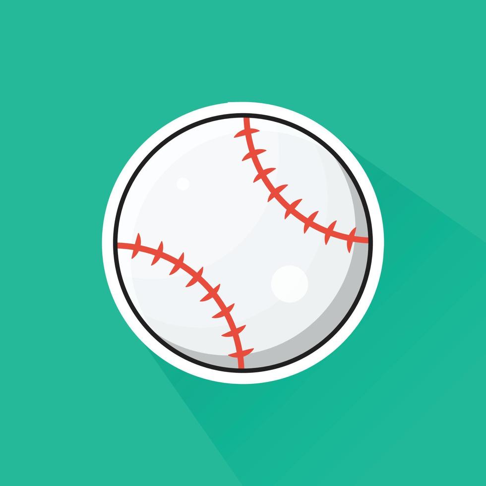 illustration av baseboll i platt design vektor