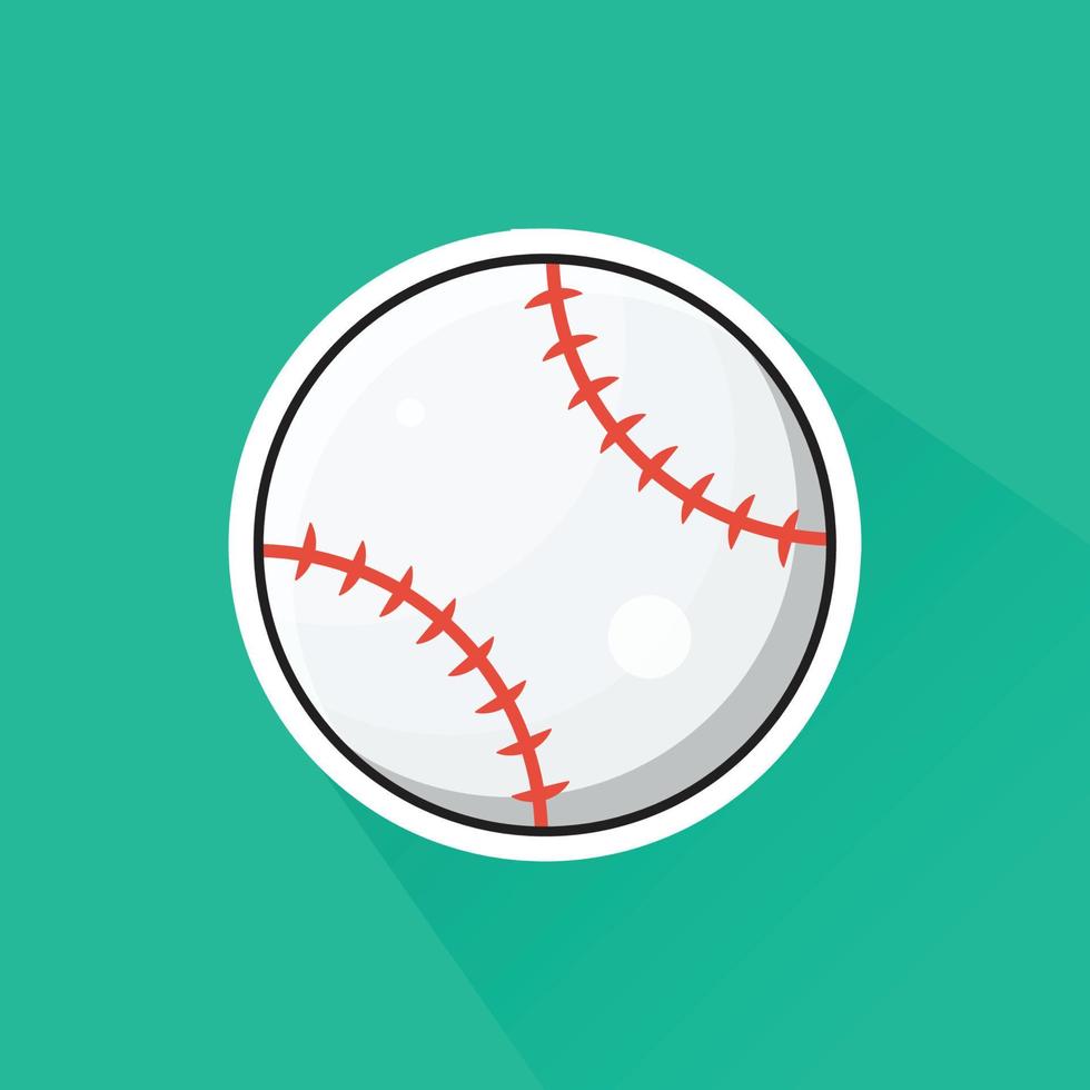 Illustration von Baseball im eben Design vektor