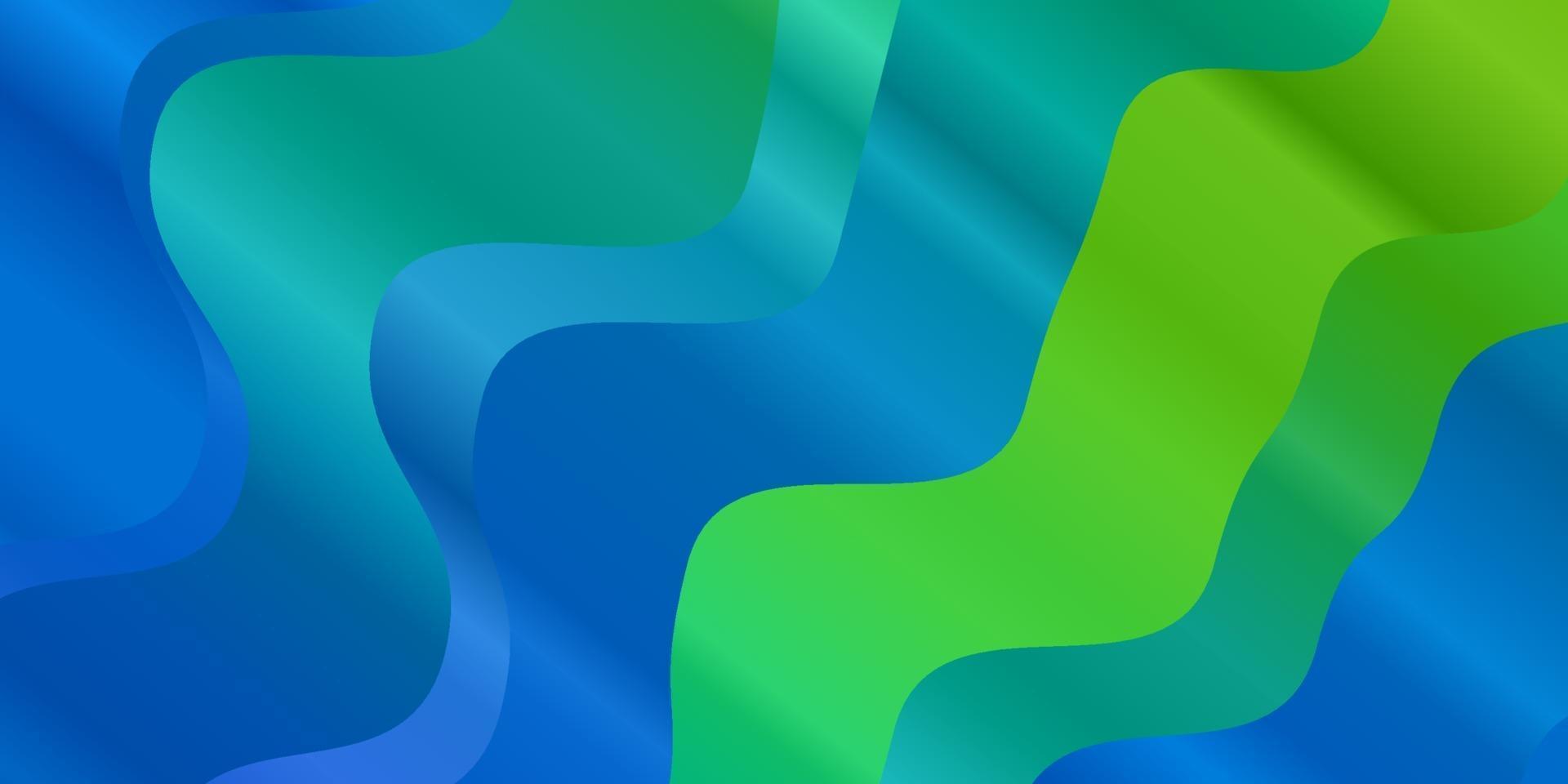 hellblauer, grüner Vektorhintergrund mit trockenen Linien. vektor