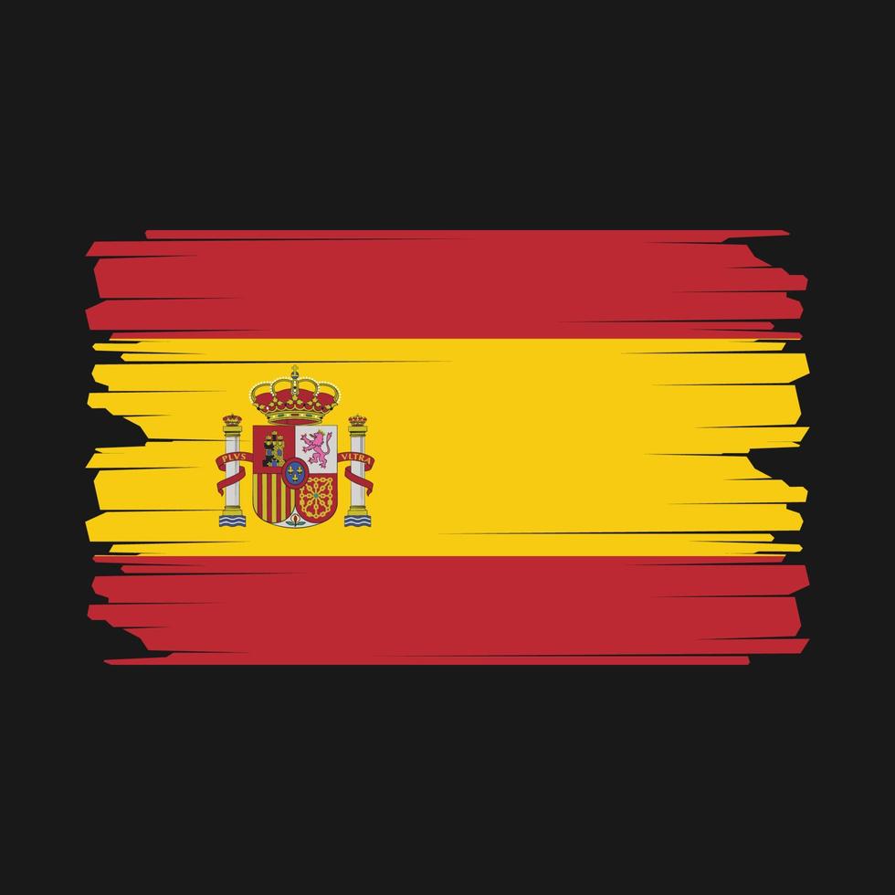 Abbildung der spanischen Flagge vektor