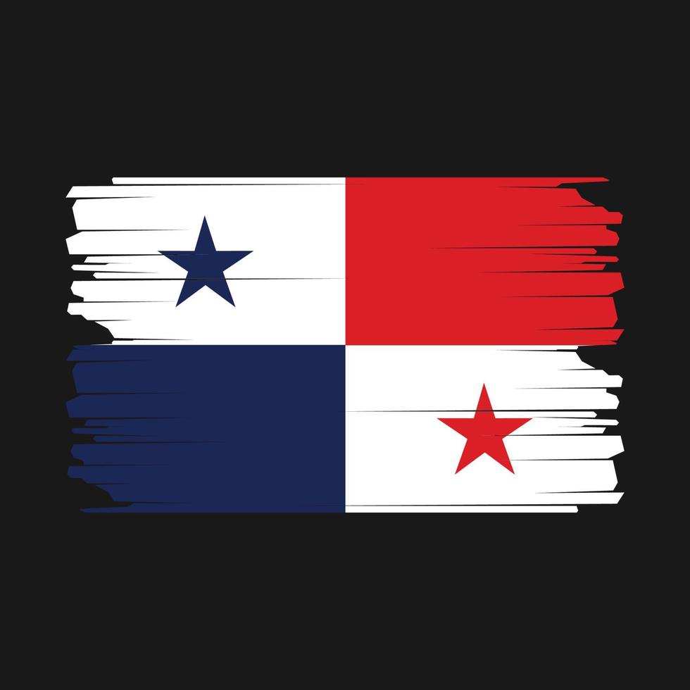 Panama Flagge Illustration vektor